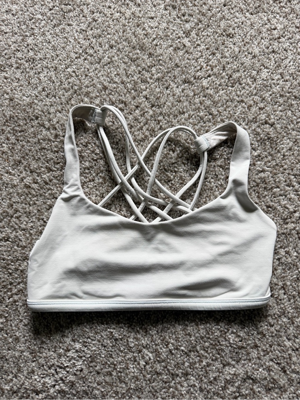 lululemon athletica Crisscross Back Sports Bra - white